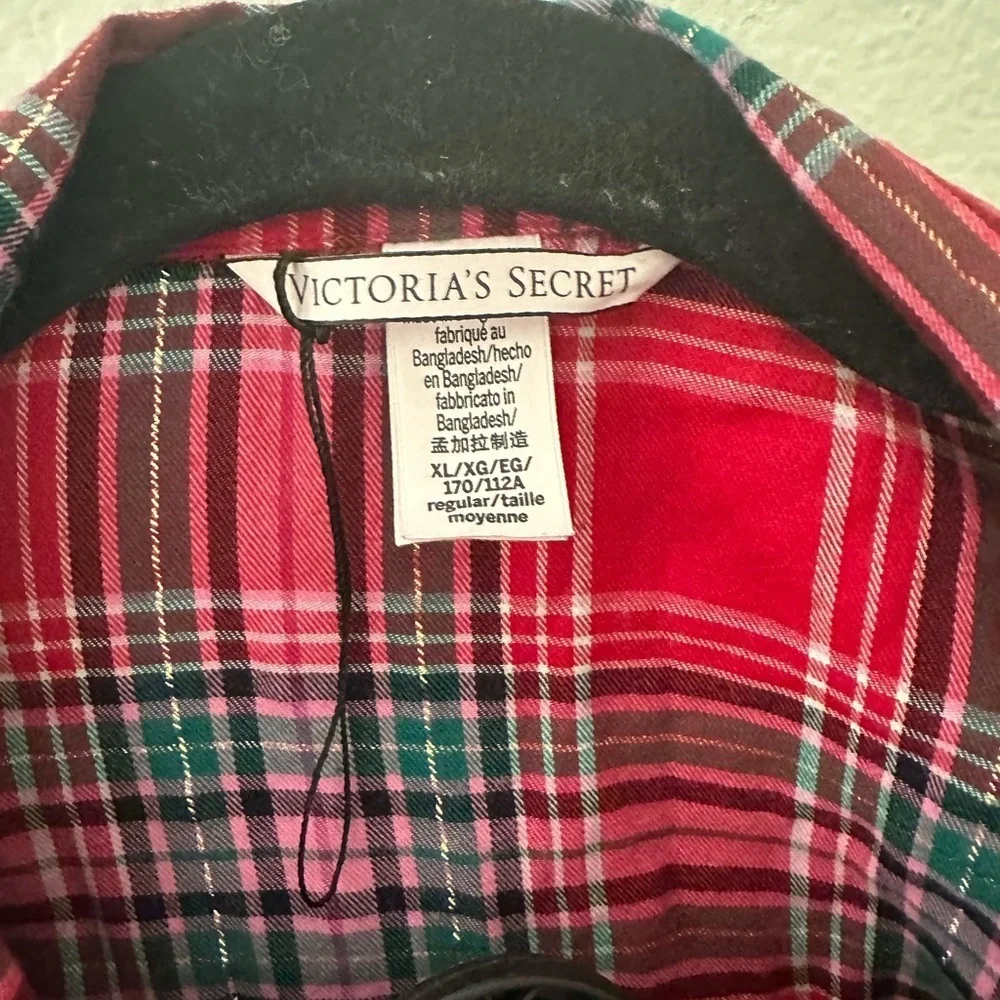Victoria’s Secret holidays Plaid Red Women's Pajama Set Sz XL